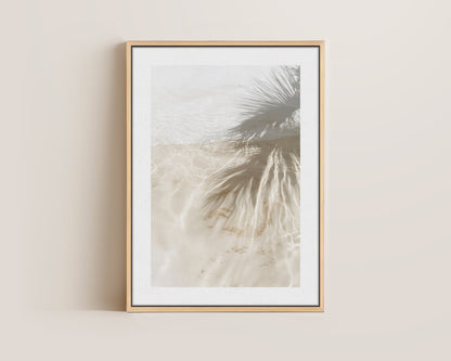 Palm Tree Shadows Canvas