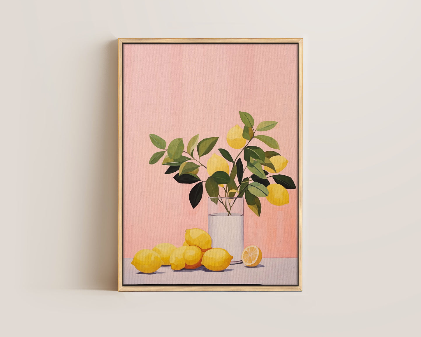 Pink Lemons Canvas