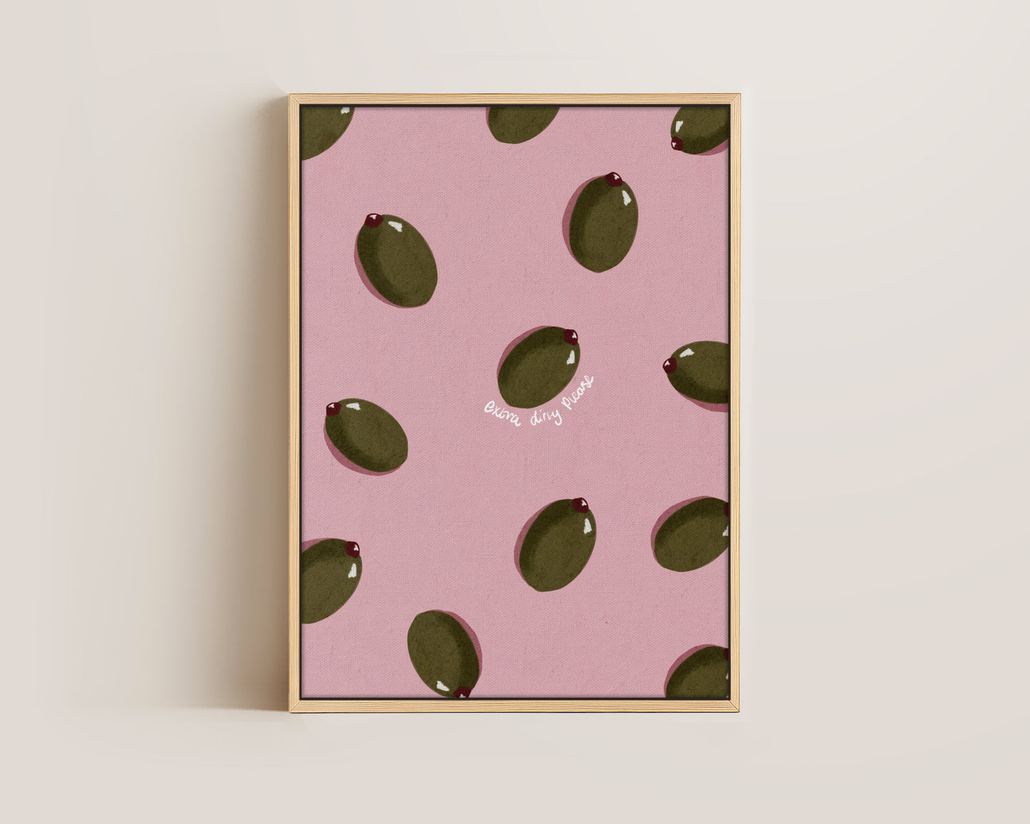 Pink Olives Canvas