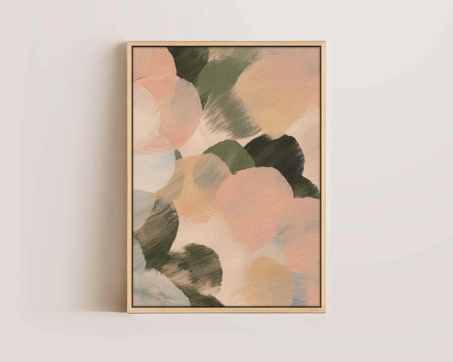 Pink & Green No. 1 Canvas