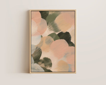 Pink & Green No. 1 Canvas
