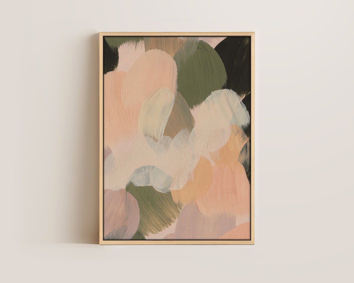 Pink & Green No. 3 Canvas