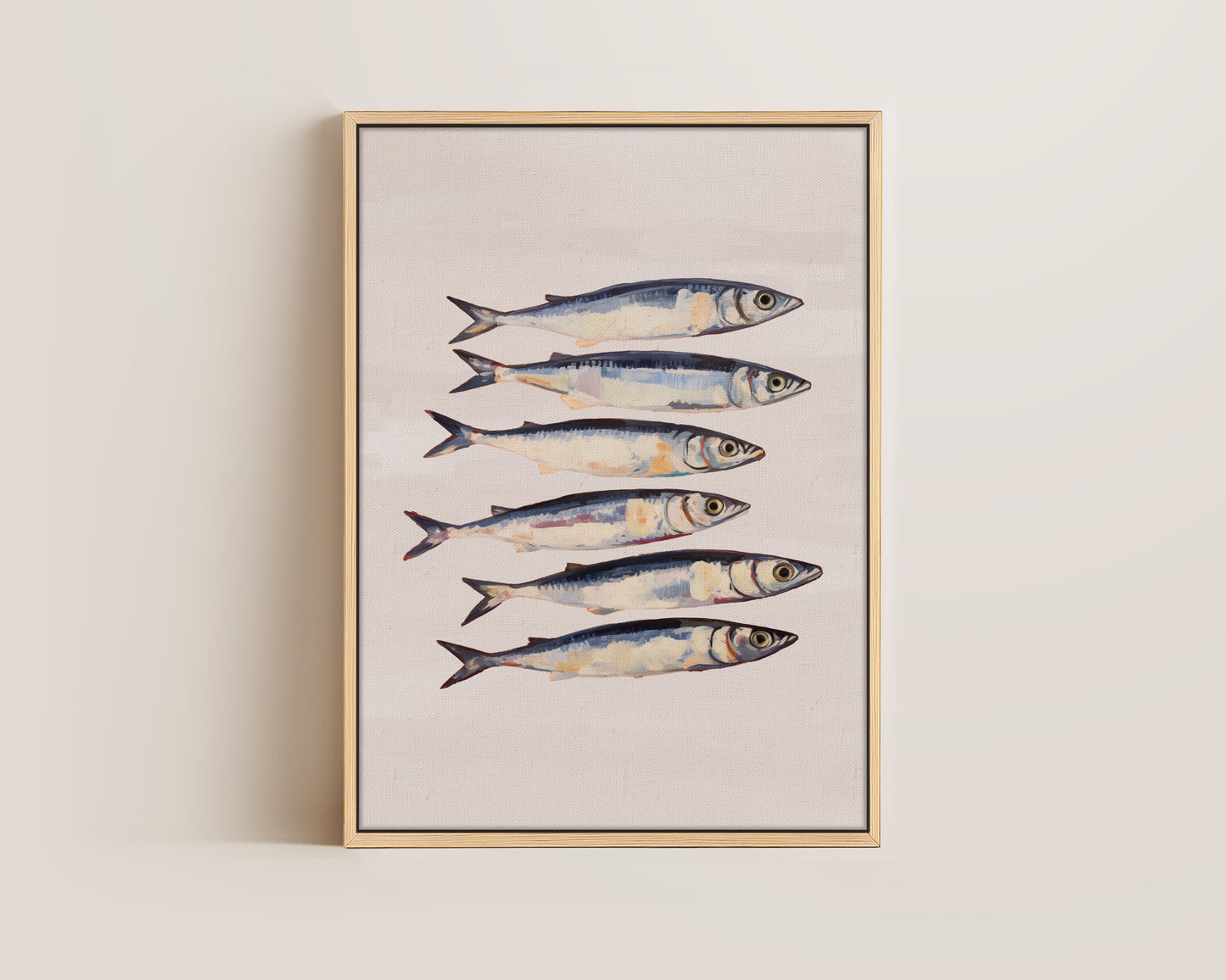 Blush Pink Sardines Canvas