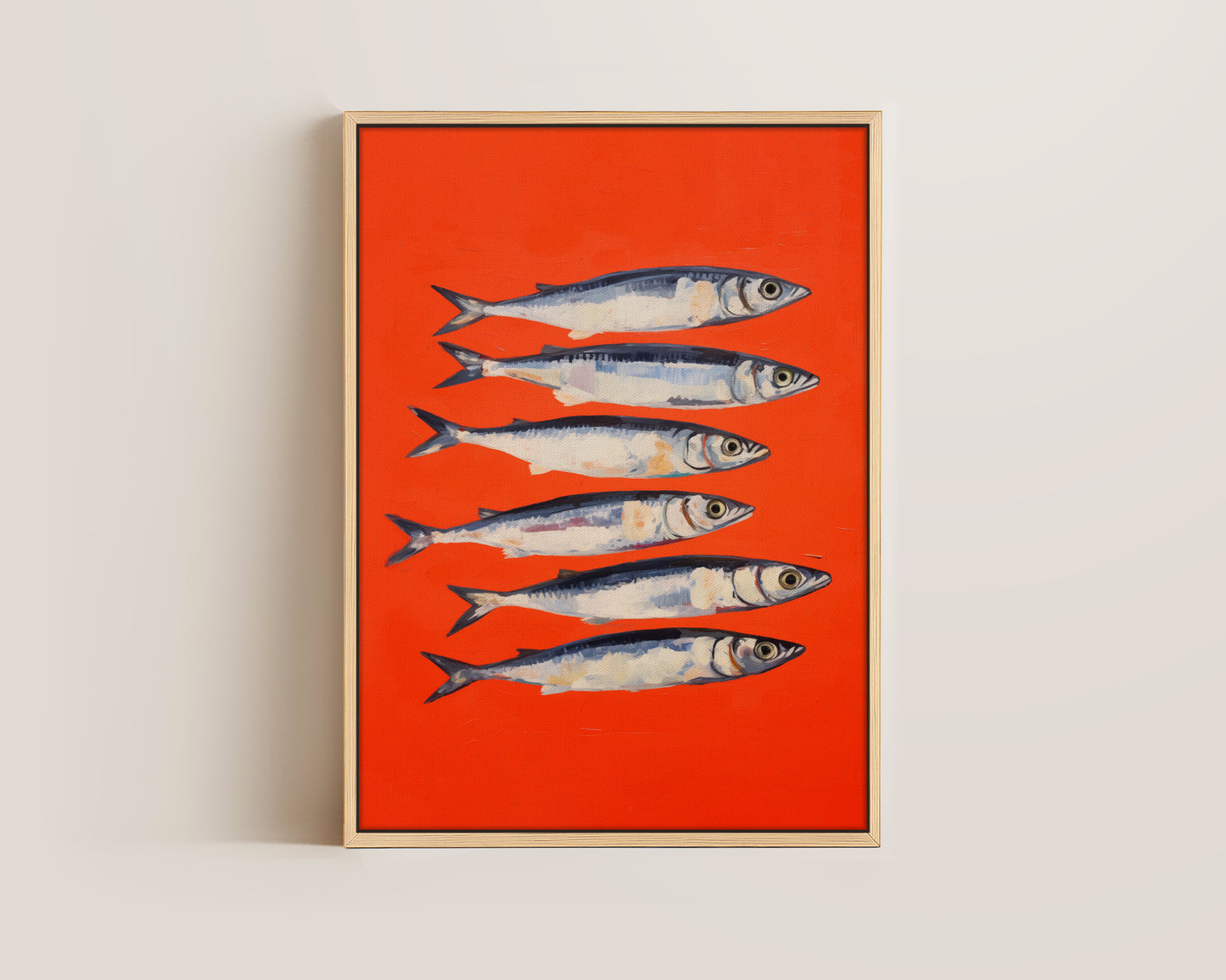 Red Sardines Canvas