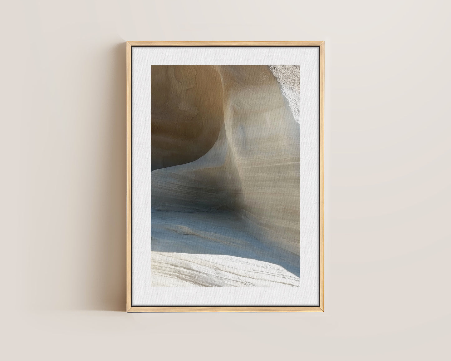 White Caves Canvas