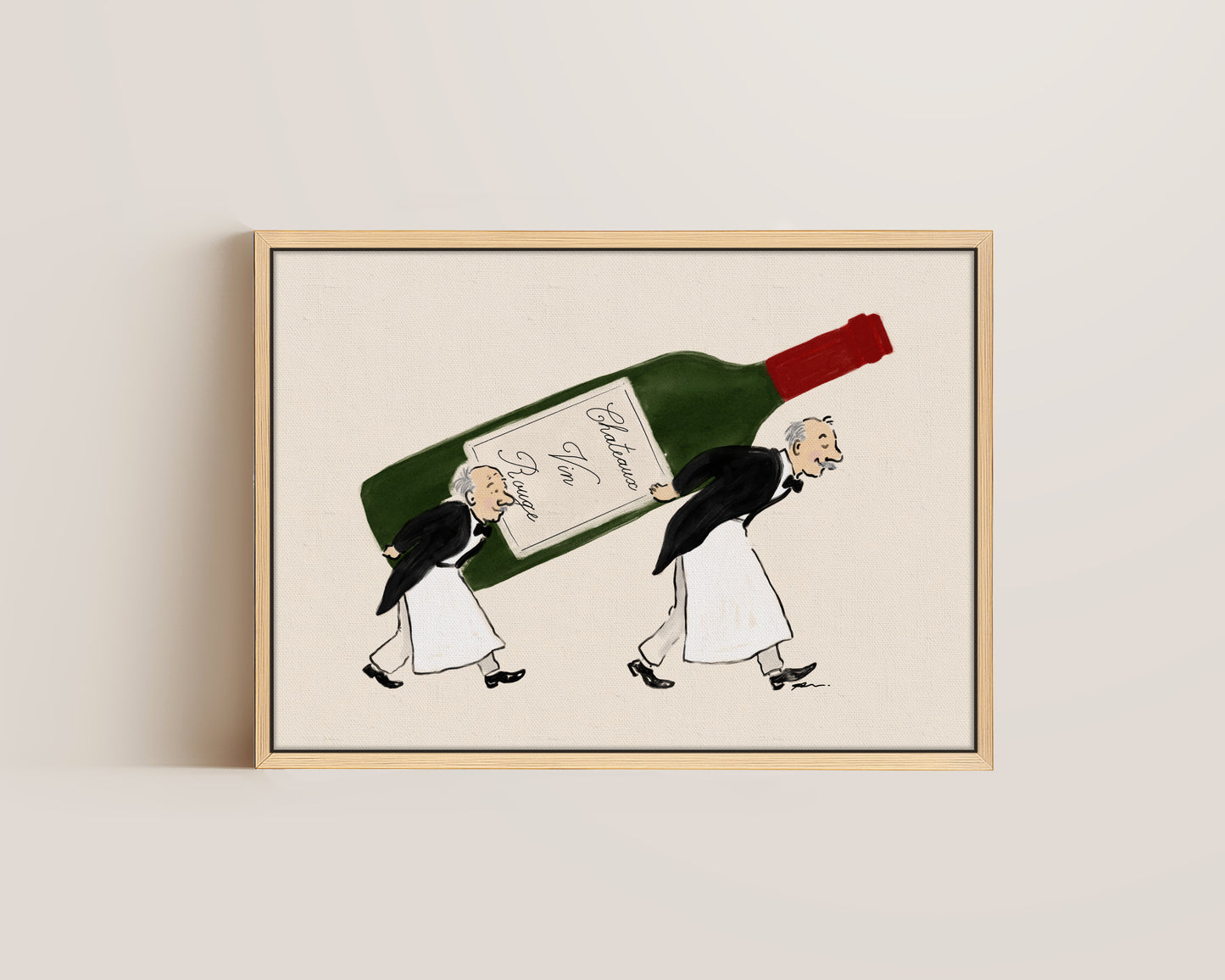 The Wine Waiters Canvas