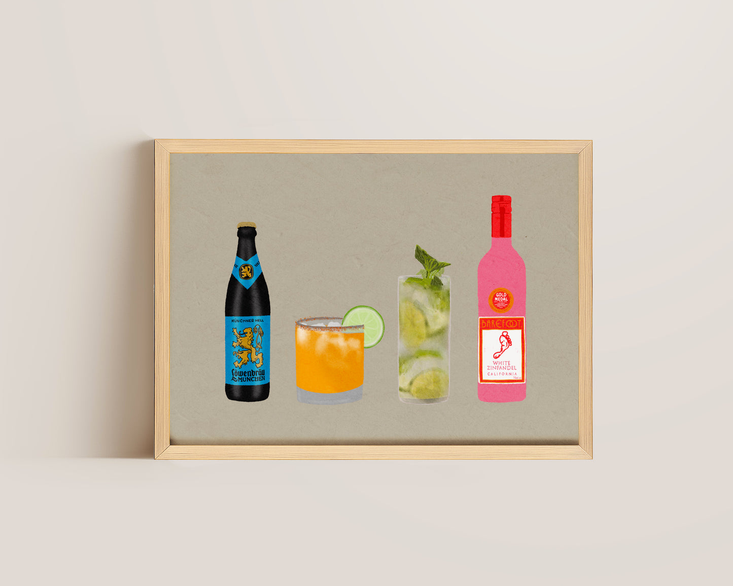 Four Drinks Print