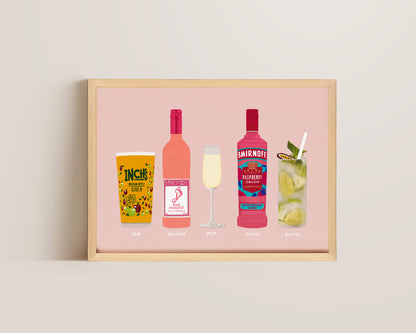 Five Drink Print