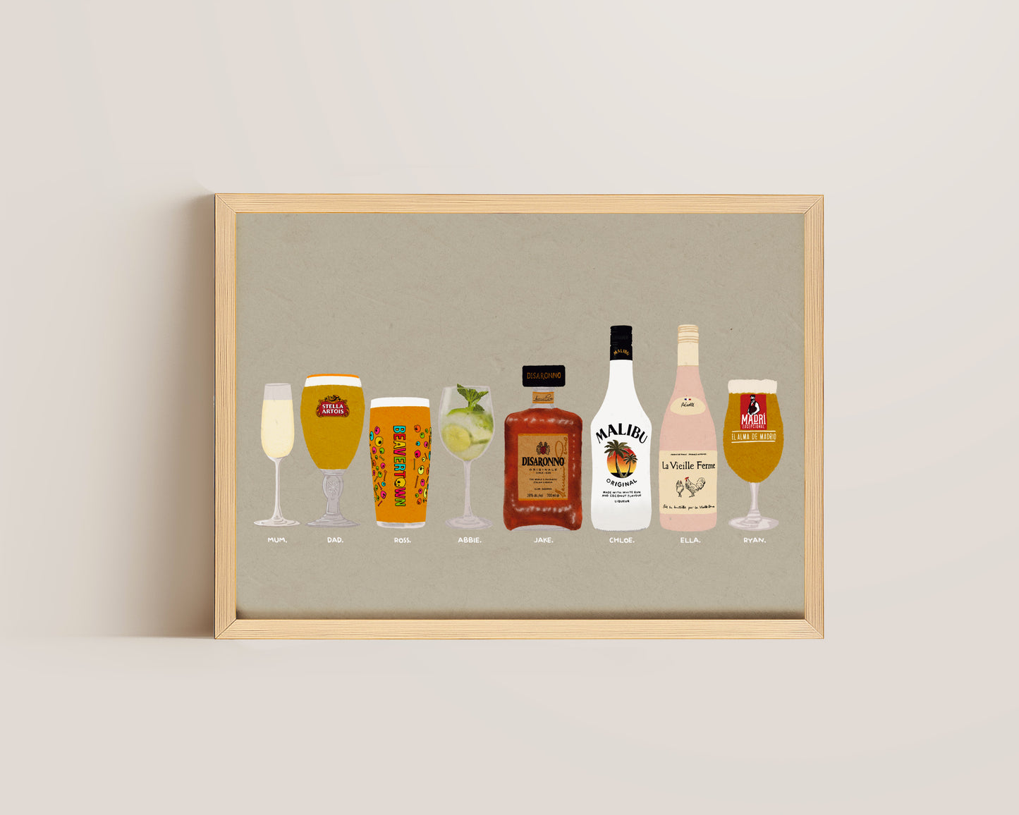 Eight Drink Print
