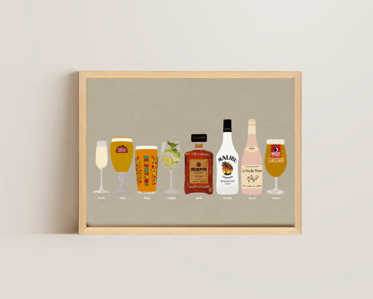Eight Drink Print