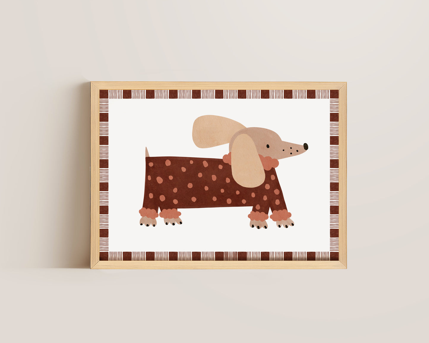 Polka Dot Dog Print