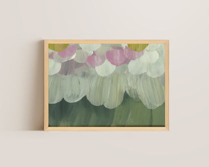 Forest Green & Pink No. 4 Print