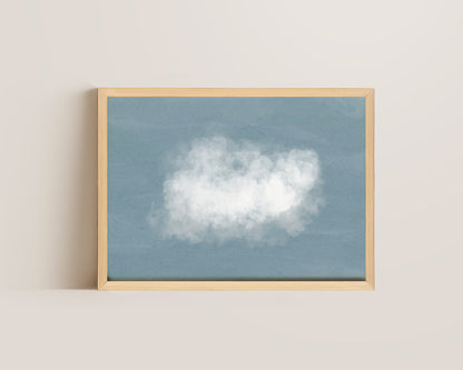 Gloomy Blue Clouds Print