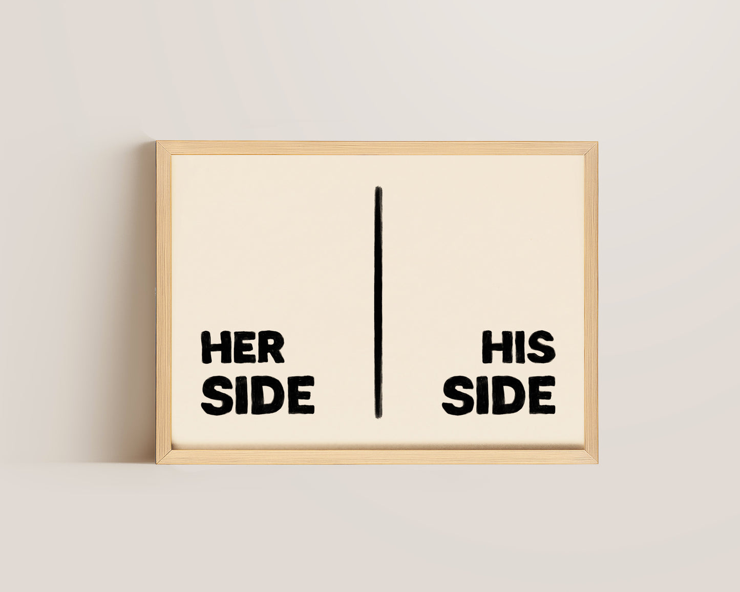 Her Side His Side Print