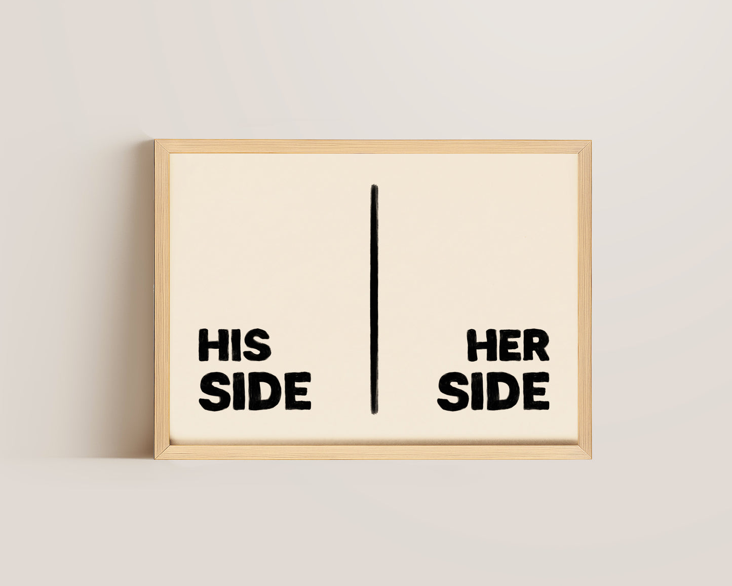 His Side Her Side Print