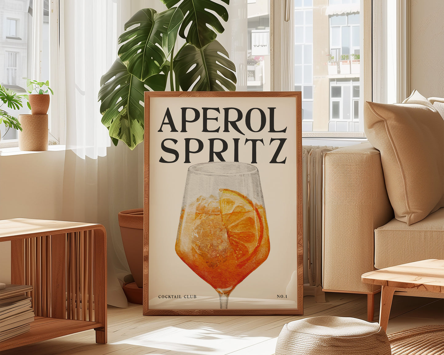 Aperol Spritz Cocktail Print