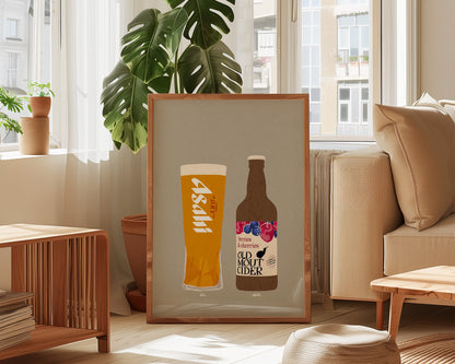 Asahi & Old Mout BC Print