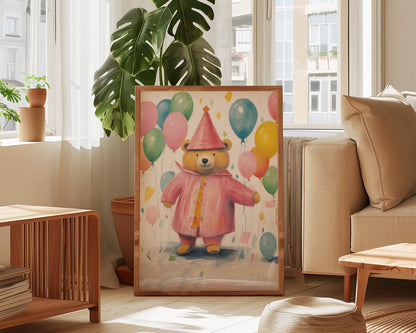 Balloon Bear Print