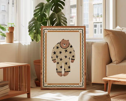 Bear In Pyjamas Print
