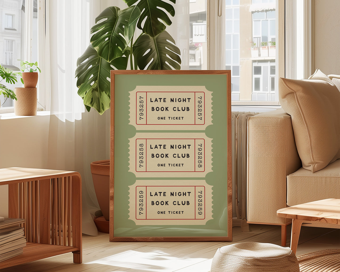 Late Night Book Club Print