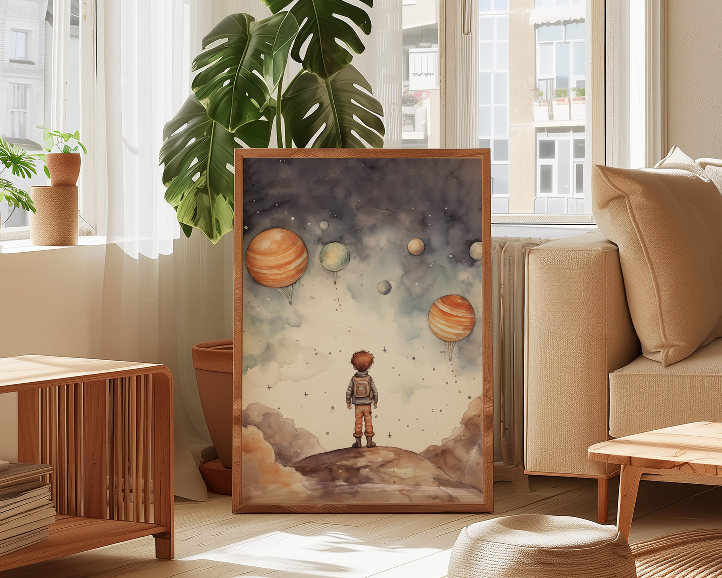Boy In Space Print
