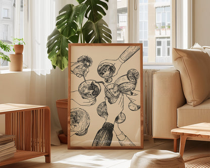 Cheers Wall Art Print