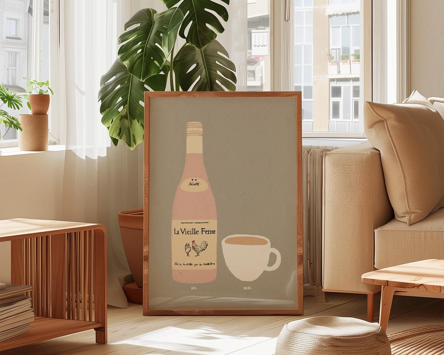 Chicken Wine & Cup of Tea Print