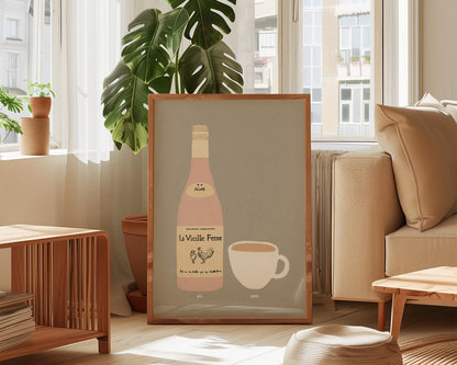 Chicken Wine & Cup of Tea Print
