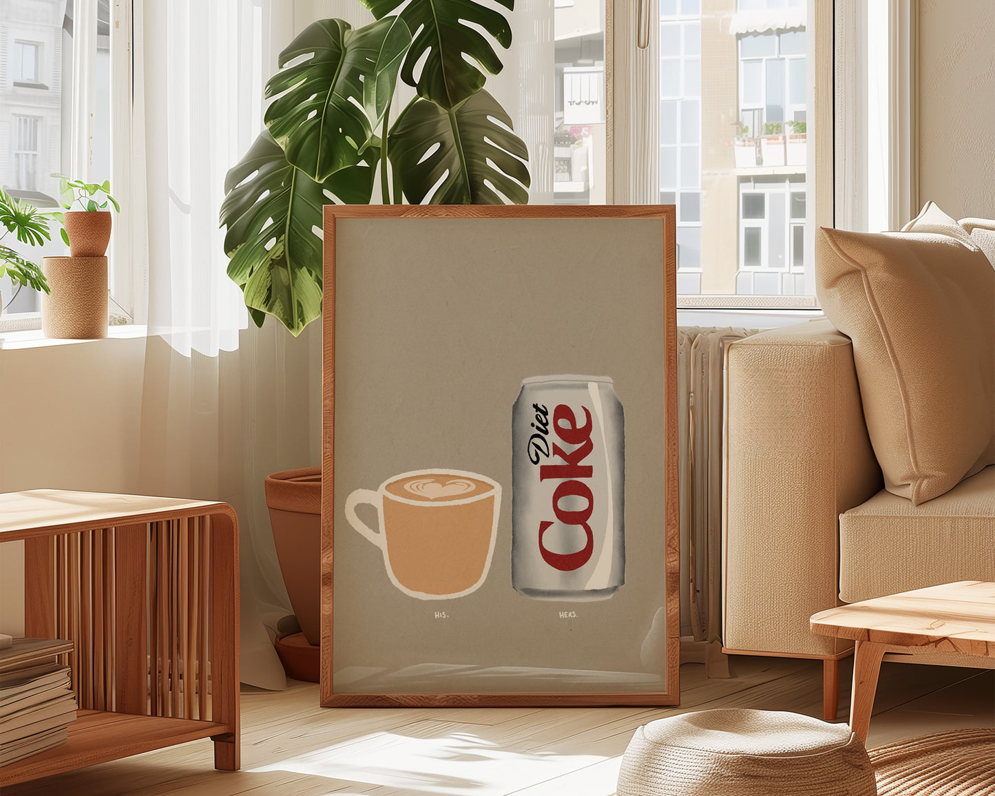 Coffee & Diet Coke Print