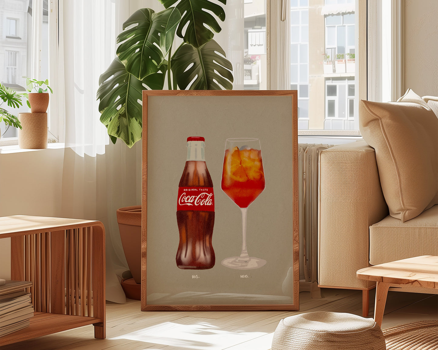 Coke Bottle & Aperol Spritz Print