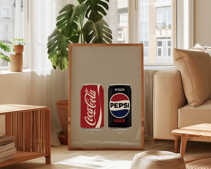 Coke & Pepsi Max Print