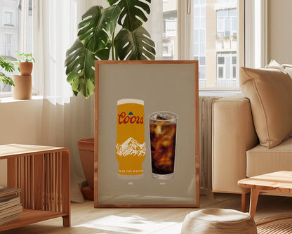 Coors & Malibu Coke Print
