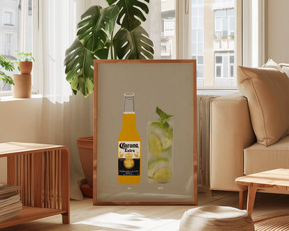 Corona & Mojito Print