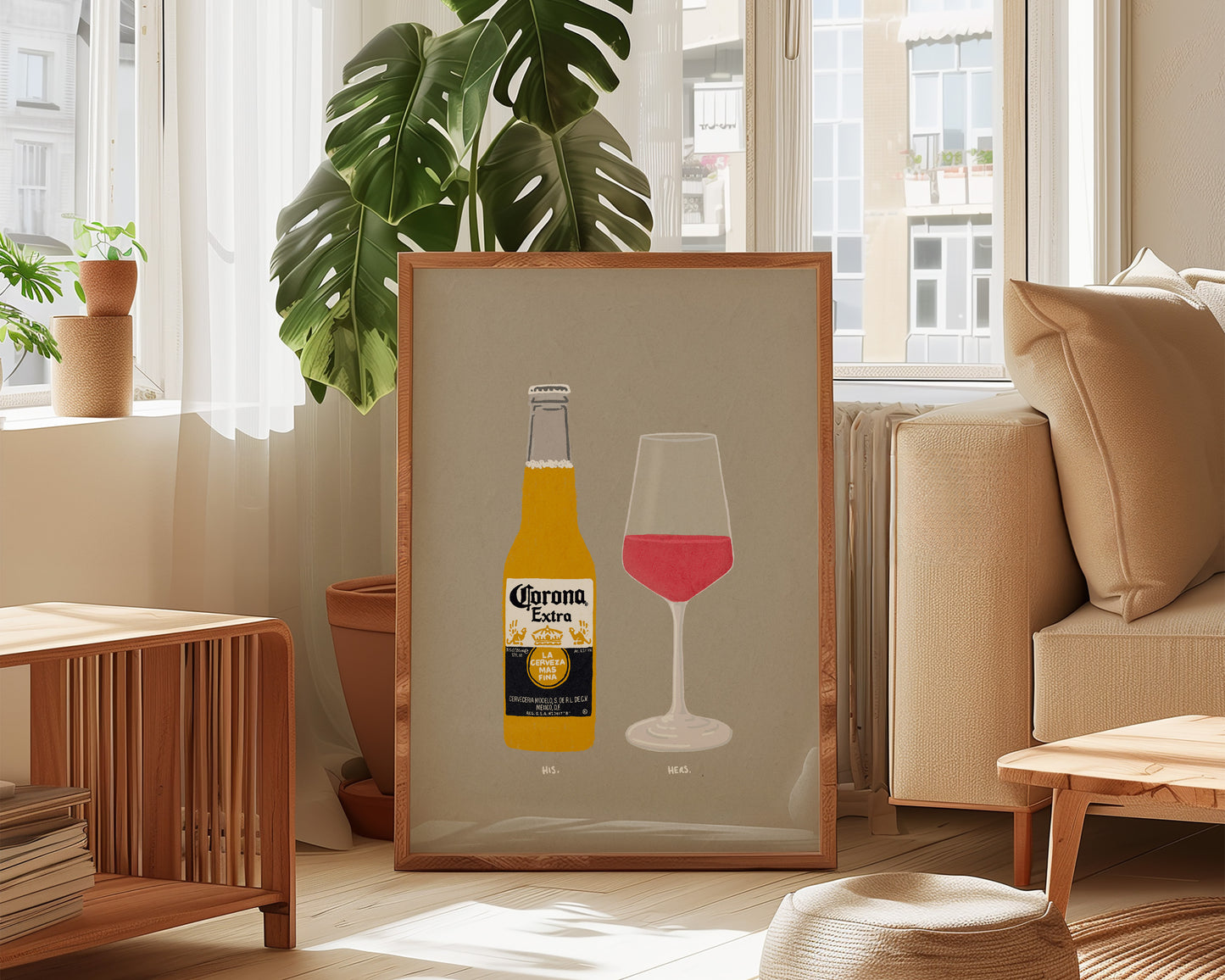 Corona & Rose Print