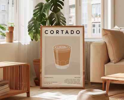 Cortado Coffee Recipe Print