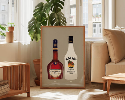 Courvoisier & Malibu Print
