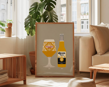 Cruzcampo & Corona Print