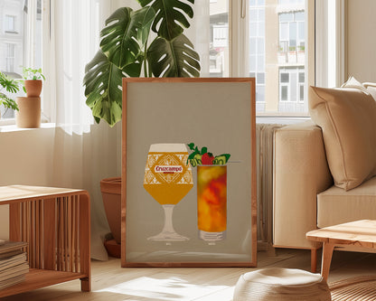 Cruzcampo & Pimms Print