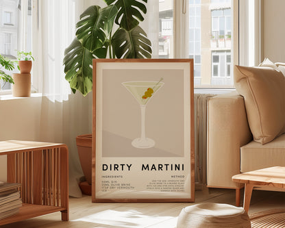 Dirty Martini Print