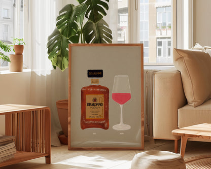 Disaronno & Rose Print