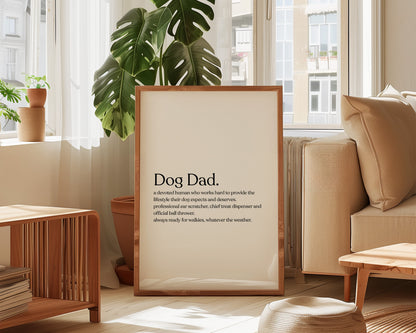 Dog Dad Definition Print