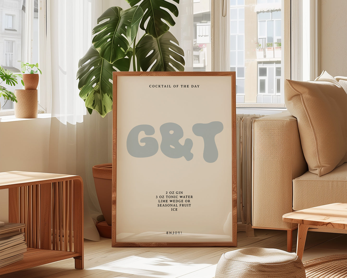 Gin & Tonic Recipe Print