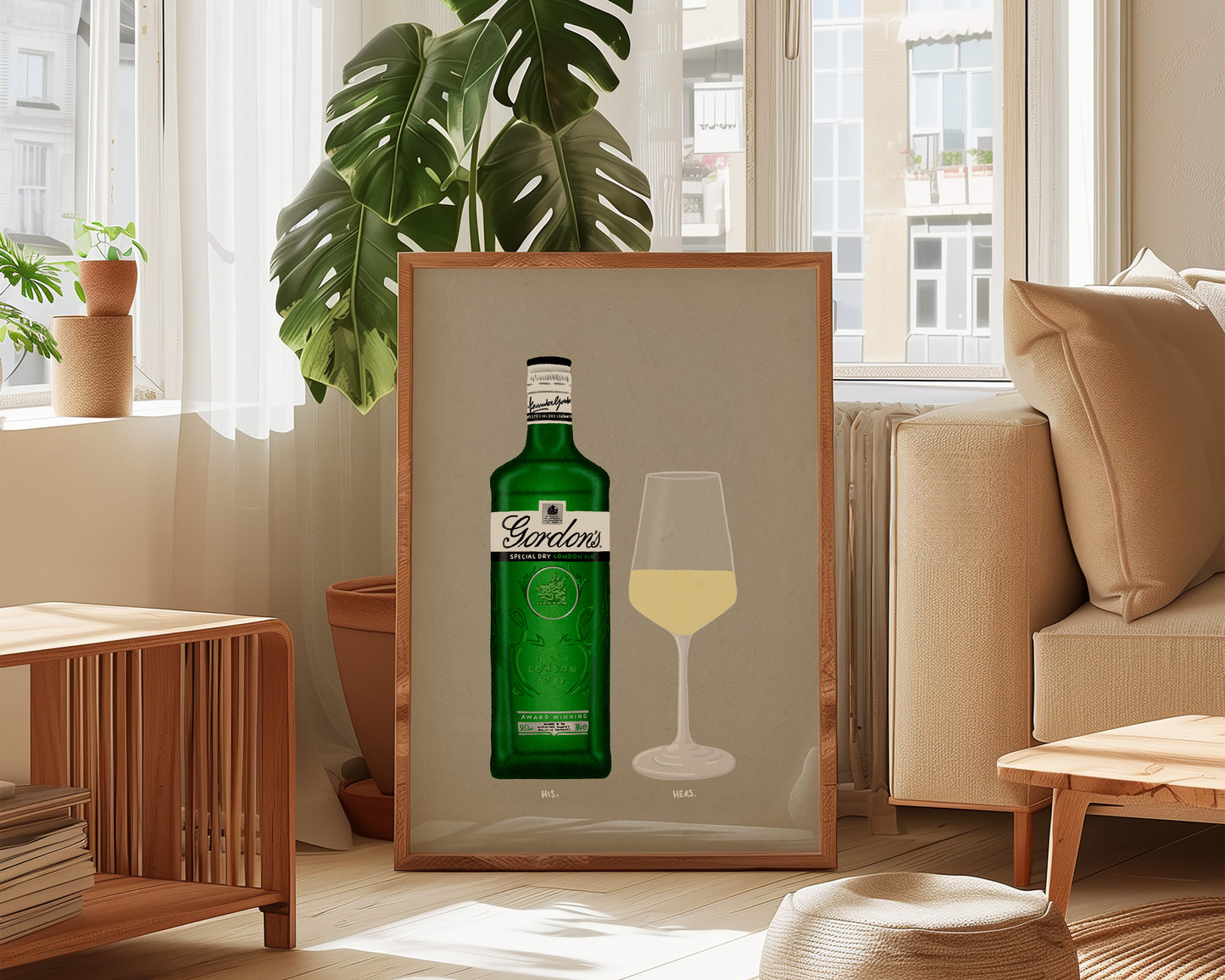 Gordon's Gin & White Wine Print