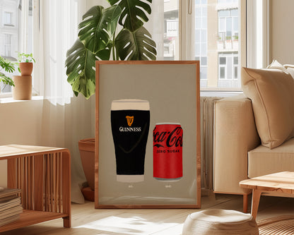 Guinness & Coke Zero Print