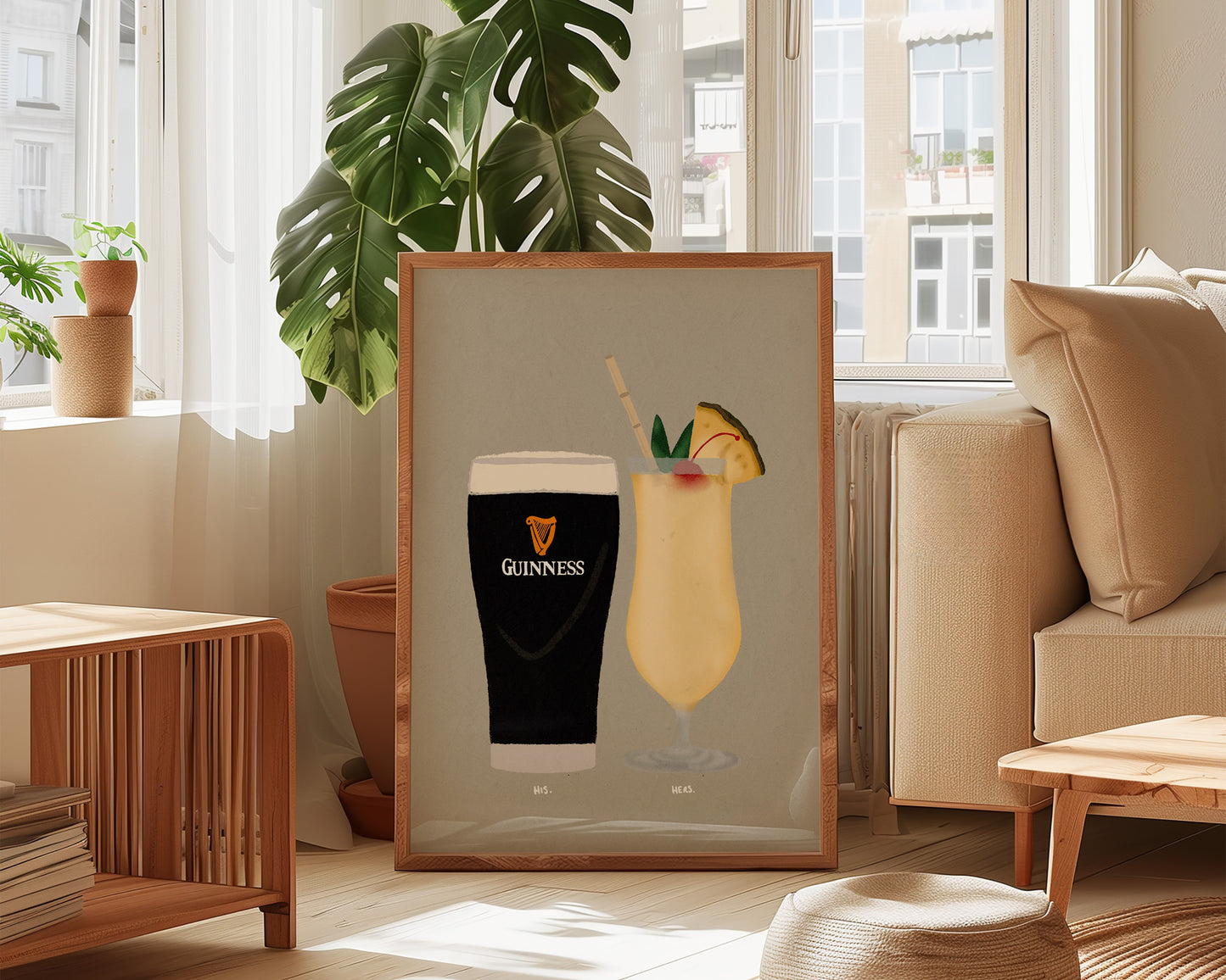 Guinness & Pina Colada Print