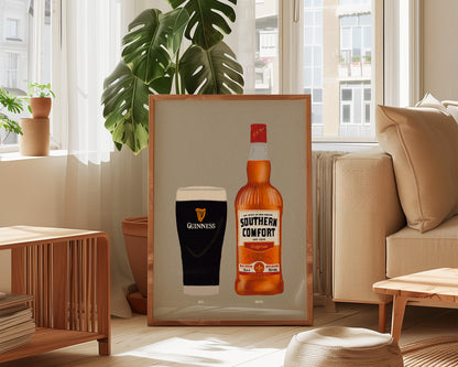 Guinness & Southern Comfort Print