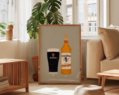 Guinness & Spiced Rum Print