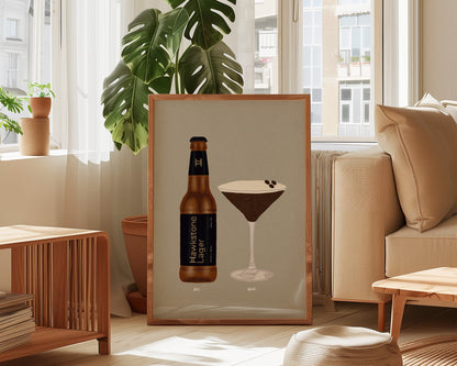 Hawkstone Lager & Espresso Martini Print