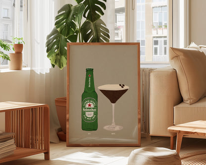 Heineken & Espresso Martini Print