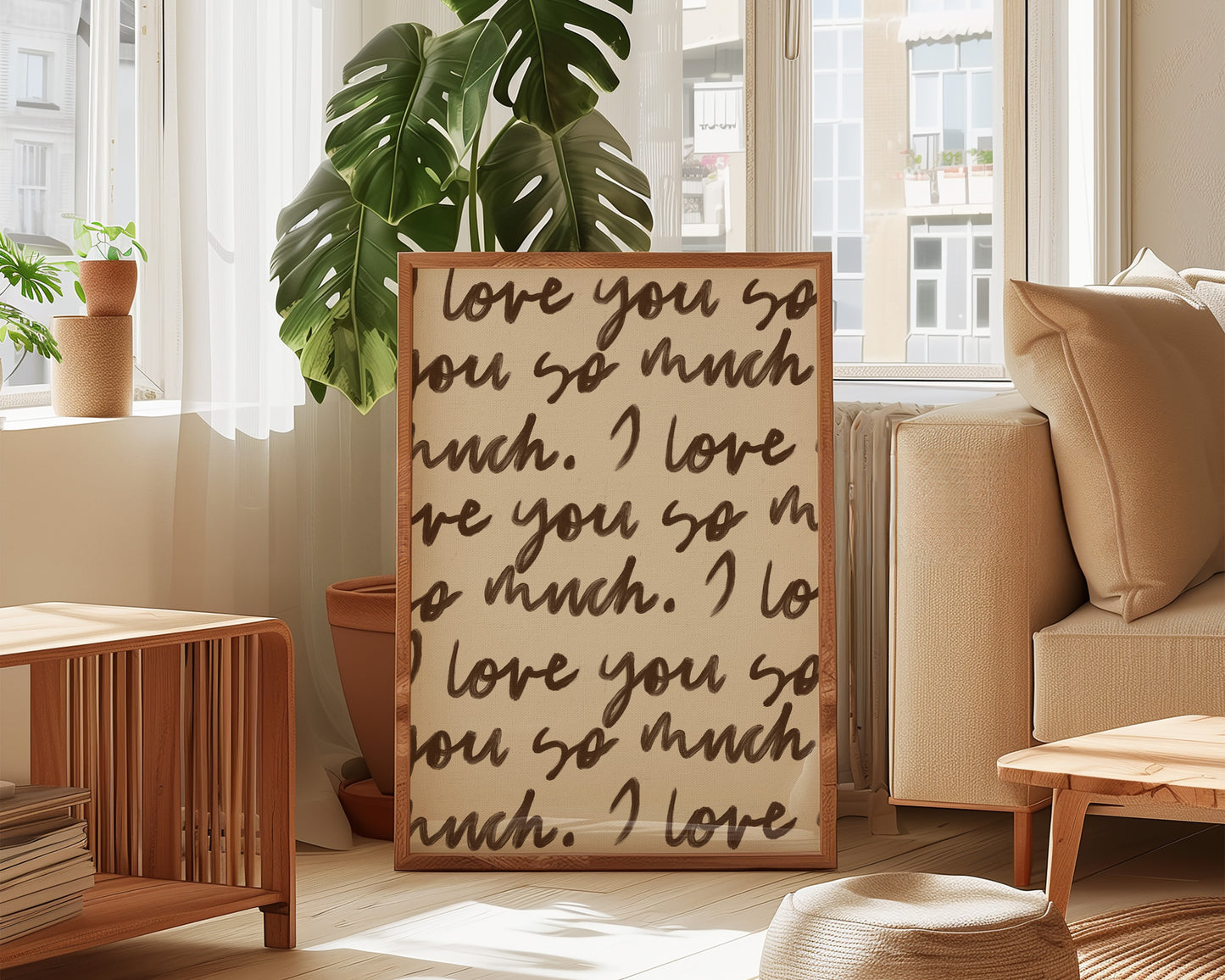 Love You So Much Portrait Print